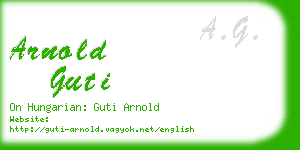 arnold guti business card